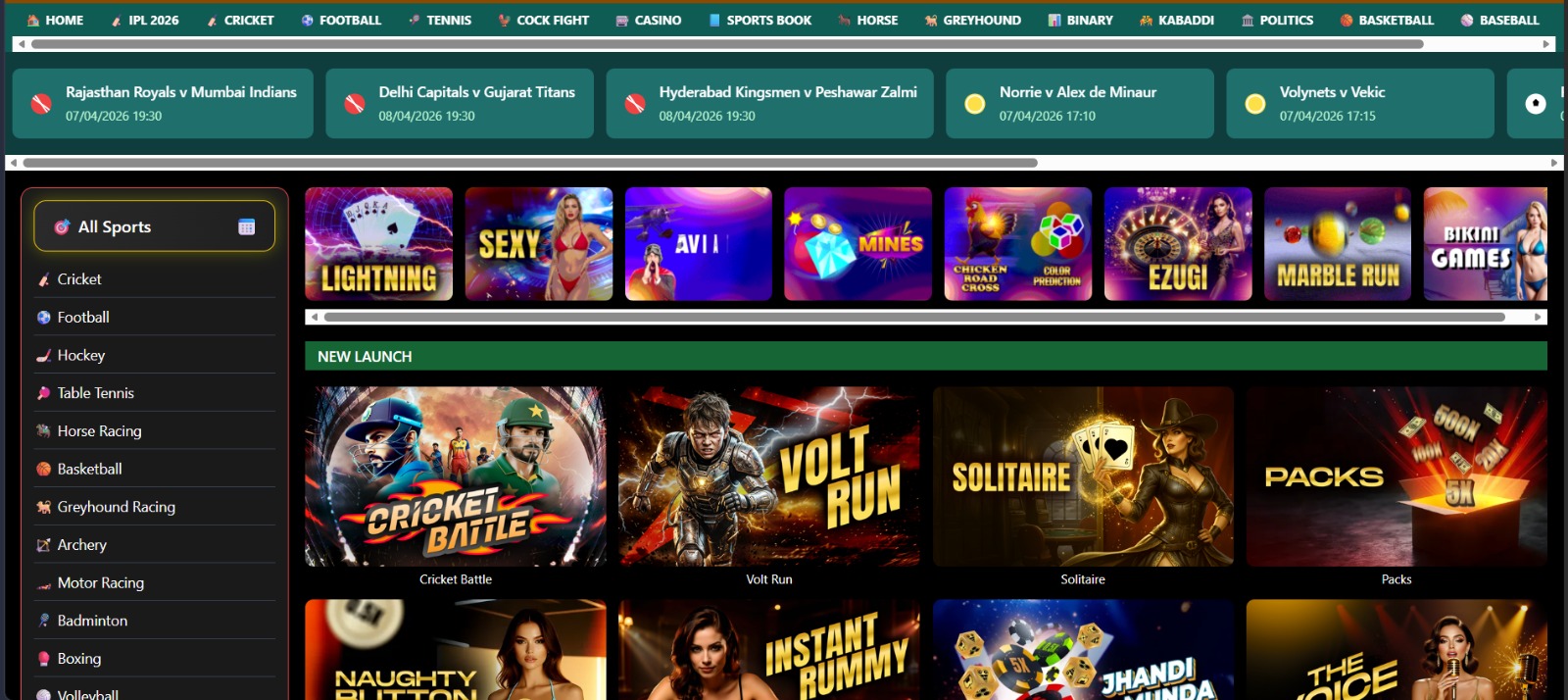 Live Betting